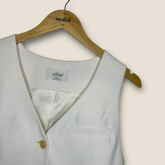 **💰SOLD💰** Aritzia | Wilfred Vest | Size M | White | NWOT - Picture 3 of 8